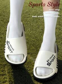 Season's New Stylish And Simple Men's Home Slippers, Suitable For Daily Leisure And Versatility. The Thick Soles Are Breathable, Soft, And Comfortable. The EVA Material Is Special For Non-Slip, Non-Odorizing Feet, Antibacterial Foot Protection, Quick-Drying | Super Cushioning | Suitable For Wearing On The Beach/Outdoor Street / Indoor Bedroom, Bathroom, Etc., Cool Slippers For Men And Women Couples.