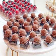 100 Sweet Wrappers 4 Petals Thin Acetate Brigadeiro Transparent Wedding Birthday Gender Reveal - 100 Units - View 2
