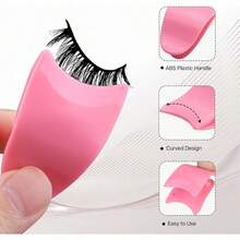 Eyelash Applicator Tool 35mm Width Lash Applicator Clip 1PCS Eyelash Tweezers For False Lashes Pink -It Is Important For Beauties - Pink - View 6