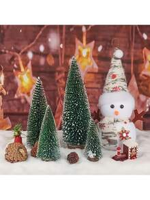 1/5pcs Mini Artificial Christmas Tree, Realistic Christmas Tree, Christmas Party Decor, Christmas Home Tabletop Crafts Home Decor Christmas Decorations Room Decor Winter Christmas Decorations Home Christmas Gifts Christmas Decor