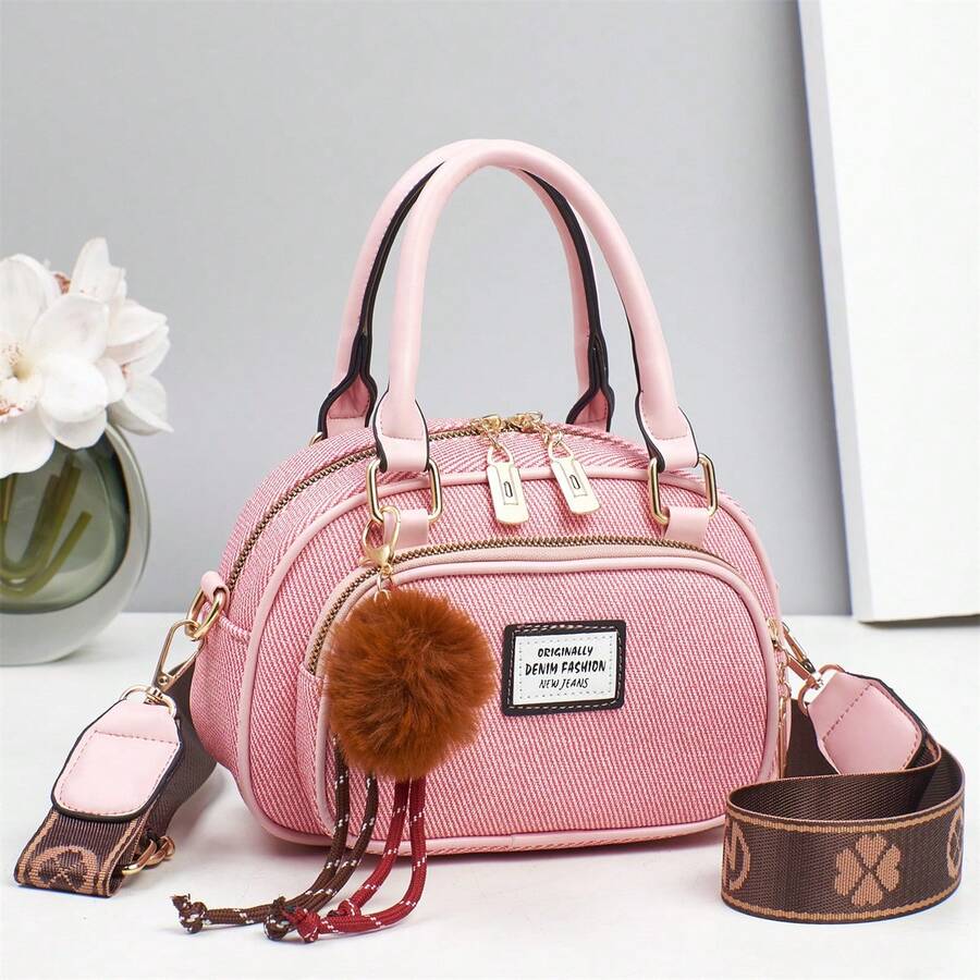 Women Crossbody - 粉色 - 查看 1