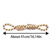 [1pc Durable Dog Toy] 1pc Durable Braided Rope Dog Toy | Interactive Chew And Tug Play, All-Breed Friendly | Random Color Design, Large Breeds, Puppy Toys