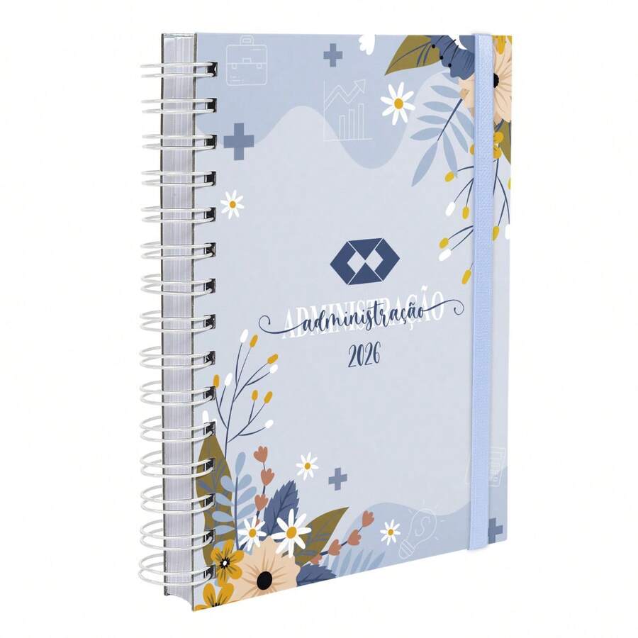 iscool Hard Cover Agenda 2025 Plus Professions Floral Administration Blue - 淺藍色 - 查看 1