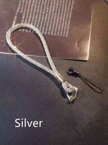 Cordón de lujo para teléfono móvil con diamantes, joyería de muñeca de alta calidad incrustada de diamantes, accesorios de teléfono móvil de moda y duraderos anti-perdida