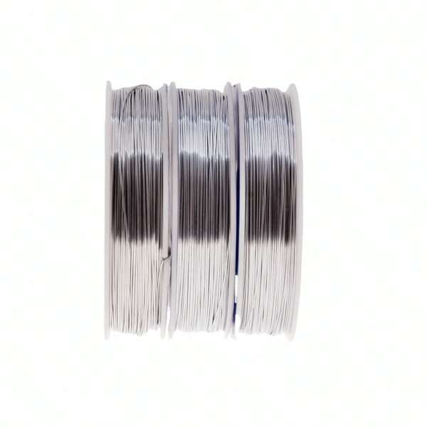 DUWEN 0.3/0.4/0.5 mm diy colored silver Color wire molding strip beaded hook flower accessories