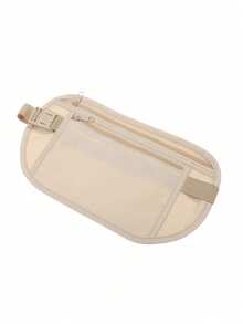 1pc Mini Waterproof Anti-Theft Invisible Waist Pack, Multi-Function Ultra-Thin Travel Phone Bag For Men & Women Streetwear Gym Bag - Beige - View 2