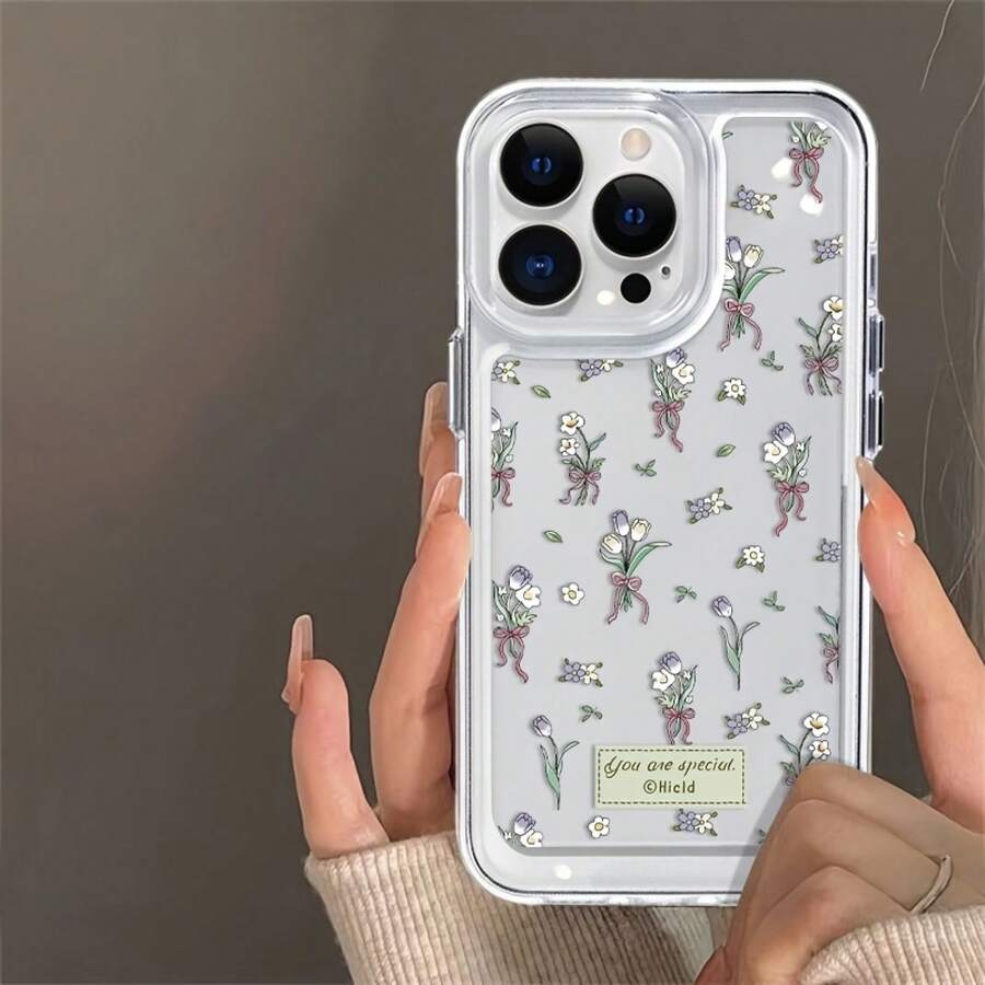 Funda para teléfono Este es un nuevo y elegante espacio transparente hecho de material suave de TPU, adecuado para 16 Pro, 16 Plus, 16 Pro, 16 y 15, 14, 13, 12, 11. Cuenta con un orificio para lente preciso y está diseñado para ser resistente a golpes y caídas. - transparente - Ver 1