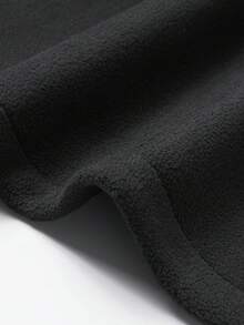 Chaqueta de forro polar gruesa para hombres, chaleco con bolsillos, forro cálido, chaqueta sin mangas con cremallera, adecuada para actividades al aire libre en otoño e invierno. - Negro - Ver 6