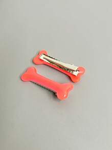 Zestaw 2 uroczych spinek do włosów w kształcie kości dla psa i aligatora, uniwersalne spinki do włosów z bocznymi grzywkami, akcesoria do włosów na imprezy i festiwale, spinki do włosów, klamry do włosów, spinki do włosów, spinki do włosów