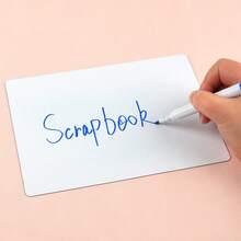 8.26 英寸 x 5.82 英寸白色磁性白板，配可擦写柔性马克笔，适用于冰箱磁铁、磁性白板、冰箱贴、厨房备忘录、购物清单、学校用品、返校用品、白板 - 彩色 - 查看 5