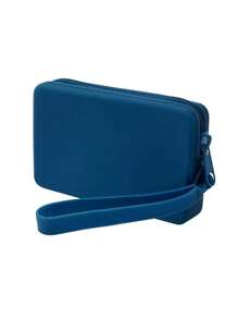 1 bucată geantă de depozitare digitală din silicon de culoare solidă, geantă cosmetică de călătorie de mare capacitate, plic pentru ruj, portofel pentru monede, geantă în geantă, telefon mobil, cablu de date, căști, geantă de depozitare pentru baterie externă, geantă multifuncțională pentru depozitarea obiectelor mici, stocare digitală, ușoară și portabilă/simplu și frumos/depozitare convenabilă/ușor de curățat. Carcasă pentru încărcător, organizator de cablu, baterie externă, încărcător de telefon.