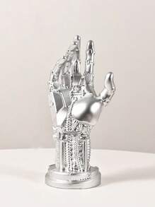 1 件设计独特的雕塑，描绘了科幻赛博朋克机械臂，设计先进独特。它可以用作游戏控制器支架或耳机支架，是理想的桌面装饰。这款礼物非常适合游戏爱好者和男士，也适合父亲节、圣诞节、周年纪念日和感恩节等场合。