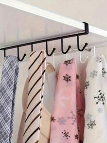 6-Hook Iron Cup Rack, Suitable For Cabinets, Cans, Shovel Racks, And Non-Drilling Storage. Multifunctional 6-Hook Kitchen And Dining Room Storage Rack - Can Hold Cups, Mugs And Utensils - Multicolor - View 5