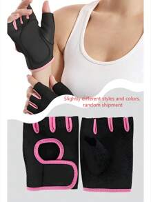 1 双男女款基本款透气运动手套，适用于篮球、哑铃、举重、引体向上、骑行、沙滩必需品、游泳比赛