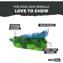 Crocness Monster Dog Toy For Medium Dogs – Beef-Scented, Perfect For Tough Chewers To Grab, Grip, And Chew For Endless Fun - Jutter Pug Coffee Bean - View 3