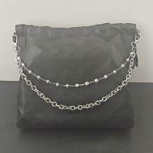 Retro Pearl Skull Pants Chain Fashionable Men And Women One's Waist Luxury Accessories Multifunctional Pearl Chain For Bag Two Types Of Pearls Are Randomly Sent With The Same Length.