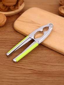 1pc Zinc Alloy Nutcracker, Non-Slip & Effortless, Perfect For Kitchen Prep, Picnics, Office Snacks, Family Gatherings, Holiday Nuts, Baking, Road Trips, BBQ Outings, Gift Set Matching, Easy Shell Cracking In 10s"