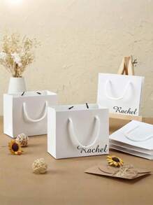 Borse regalo personalizzate, borse regalo in carta kraft, borse regalo di colore solido, borse regalo per matrimoni, borse regalo per feste, adatte per negozi di abbigliamento, negozi di regali, uso quotidiano, forniture per matrimoni, forniture per feste, borse regalo, borse regalo per damigelle, borse regalo per testimoni, regali di fidanzamento, eleganti, alla moda, adatte per regalare a famiglia, amici, colleghi, stile urbano rilassato, delicata atmosfera romantica, look glamour