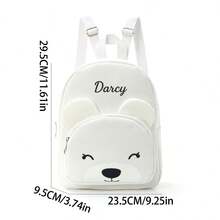 1pc Customized Embroidered Corduroy Cute Cartoon Animal Kids Backpack, Can Embroider Your Own Name, Suitable For Boys, Girls, Kindergarten, Elementary School Students, Outdoor Travel, A Personalized Holiday Gift For Kids, Comfortable And Convenient, Also An Ideal Birthday Gift. - Multicolor - View 24