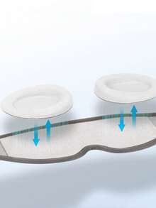 1pc New 3D Eye Mask, Sleep Blackout Uncompressed Eye Socket Adjustable Unisex All Season Home Use