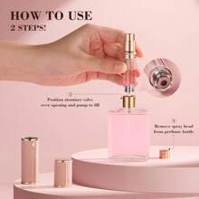 Travel Refillable Perfume Bottle, Leak-Proof 5ml Atomizer, Portable Luxurious Pocket Perfume Dispenser Pump Transfer Tool For Women Men Travel Accessories. - 灰色-10ml - 查看 11