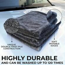 Ultra Fine Fiber Car Cleaning Towel - Absorbent, Professional Glass And Vehicle Detail Cloth, Suitable For Home And Car Maintenance, Car Detail Products | Absorbent Towel | Durable Cleaning Cloth, Car Cleaning Accessories - Very Suitable For Cleaning