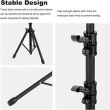 Adjustable Tattoo Armrest Stand With Tray & Tripod Base - Black - View 6