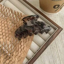 1pc Lace Pattern Claw Clip, Medium Size, Sophisticated Mature Bun Hairstyle Hair Claw, New Hair Accessory Hair Accessories