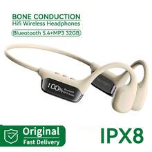 Upgraded Bluetooth 5.4 Bone Conduction Wireless Earphones, 30M Depth IPX8 Waterproof Swimming Earphones, 32GB MP3 Player, Ear-Hook Design - Multicolor - View 16