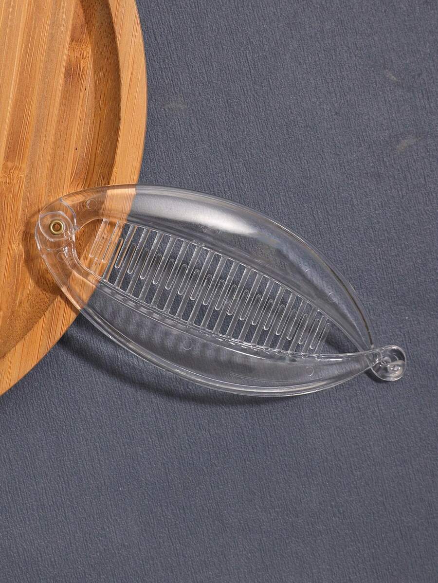 1 buc agrafă de păr solidă transparentă cu pește alb și banană, agrafe de păr, cleme cu gheare, gheare de păr, agrafe pentru păr, agrafe de păr, agrafe de păr