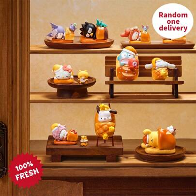 Miniso MINISO Adorable Sanrio Characters Happy Baking Series Blind Box, Made Of High-Quality PVC, With Cute Baking-Themed Designs, Perfect For Collectors, Home Decor And As A Gift For Fans (1PC, Random Delivery)