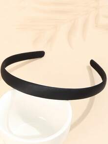 1件/5件套简约布艺发饰收纳包，日常发饰整理，DIY手工材料，发夹，发带，黑色全包布，适合日常佩戴，用途广泛，发箍，女孩，发圈，女士发带，头饰发箍 - 黑色 - 查看 5