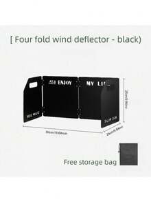 1pc Foldable Camping Stove Windshield Set - Aircraft-Grade Aluminum Panels, Interlocking Heat-Resistant Design & Compact Carry Pouch - Compatible With Butane/Propane Burners, Backpacking, RV Cooking - Viral Camp Hack 2025, Ultralight Backpacking Essential, Spring Outdoor Gear Must-Have - Wind Deflector With Storage Rack - View 13