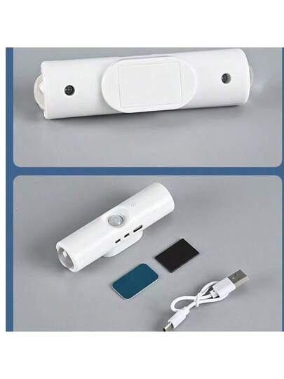 New Magnetic Wand Verlichting Rechargeable Night Light, Slimme Motion Sensor Self Adhesive Hillside Dual Cat Eye Atmosphere Lamp Stairs, Indoor, Outdoor, Balcony view 5