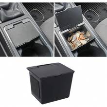Organizador de monedas para consola central, compatible con 2016-2020, 2021, 2022 y 2023, accesorios para  Tacoma, soporte para monedas de plástico ABS, caja de almacenamiento - por defecto - Ver 2