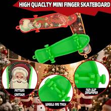 2/5/10/15/20/25/30/60Pcs Christmas Finger Skateboards For Kids ,Christmas Party Gift Favors,Mini Skateboards Novelty Fingerboard Decorations Fingertips Movement Finger Gift,Gifts For Kids Children Finger Skater