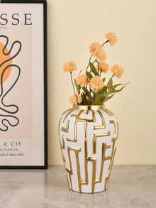 1 件手工陶瓷姜饼花瓶，奶油色和金色花瓶，家居装饰，礼物，多用途 - 彩色 - 查看 15