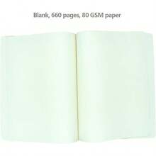 LAN Thick Sketchbook 660 Pages Notebook Soft Faux Leather Cover Journal 80GSM Paper Notepad Drawing Book Memo Writing Sketch Pad Diary NotebookGS5837 - màu nâu - Xem 3