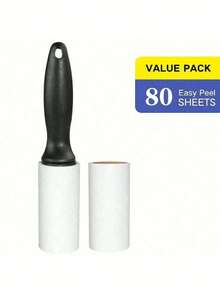 Bộ lăn bụi siêu dính 80/160/240 tờ - Loại bỏ lông thú cưng - Bao gồm 1 cán cầm và 2-4 cuộn thay thế, thích hợp cho thảm xe hơi, ghế xe hơi, nội thất xe hơi, đồ đạc, ghế sofa và quần áo. - Nhiều màu 1 - Xem 16