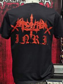 Official Black Metal Band Sarcofago Official Brutal Wear Original Album T-Shirt No Rock - 黑色 - 查看 5