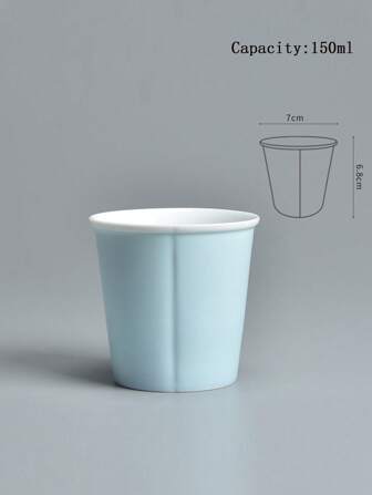 1 pièce Tasse en céramique de style nordique de 150 ml, couleur macaron, tasse à café, tasse à thé, tasse, tasse à jus/boisson/lait, convient pour le thé de l'après-midi, le petit-déjeuner