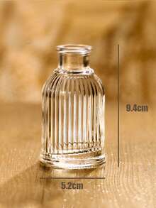 1 套复古迷你花瓶，各种款式，小花瓶用于中心装饰，透明花盆带雕刻细节，非常适合乡村婚礼、派对和聚会餐桌装饰、家居装饰、花瓶、中心装饰、餐桌装饰，用于现代波西米亚风格