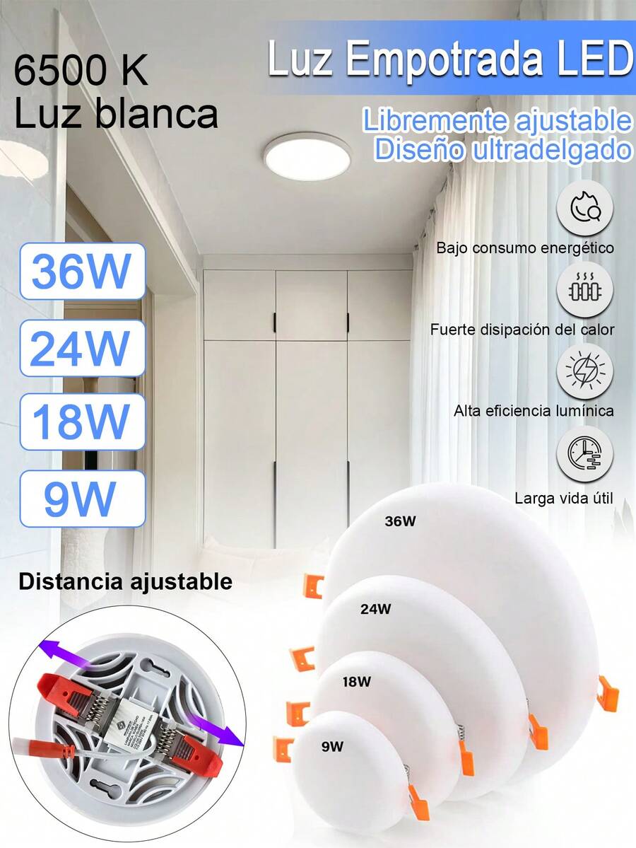 Downlights - Luz Blanca 6500K - View 1