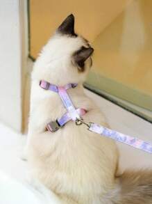 Cat Harness And Leash Set - Adjustable Gradient Kitten Harness, Escape Proof Harness With Leash , Comfortable Soft Lightweight, Use Easy, Outdoor Walking Travel Kitten Harness For Small Medium Large Cats