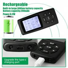 TENS Rechargeable TENS Unit Machine - USB Charging EMS Muscle Stimulator For Back, Shoulder, Neck Relax, Electronic Transcutaneous Electrical Nerve Stimulator