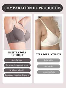 Sensual Star 3 piezas Sujetadores lisos de color minimalista, Sujetador sin costuras y sin aros, cómodo y transpirable, disponible en tres colores - Multicolor - Ver 5