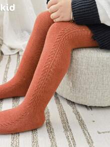 1pc Breathable Simple Baby/Toddler Tights, 0-8 Years Old