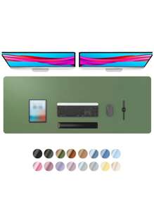 Fates Advanced Napa Texture PU Leather Light Desk Pad Protector, Double Sided Use,Office Desk Mat, Large Mouse Pad, Non-Slip PU Leather Desk Blotter, Laptop Desk Pad, Waterproof Desk Writing Pad For Office And Home(Thickness 1mm)