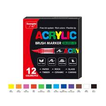 广纳 288/240/168 色软头丙烯马克笔套装，直接供墨系统，覆盖力强，笔尖灵活柔软，速干，绘画艺术用品，艺术家必备水彩笔套装，万圣节、圣诞节送给朋友的礼物 - 彩色 - 查看 17