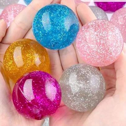 5/10/20/40 piezas Bolas de rebote con brillo vibrante - Juguetes divertidos de jugar, duraderos y emocionantes - Regalos ideales para fiestas de cumpleaños, juegos y premios para jóvenes, colores surtidos